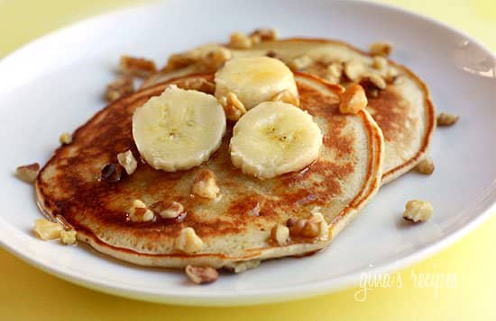 Paleo Pancakes with Nuts and Bananas