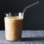 Creamy vanilla yogurt and date smoothie