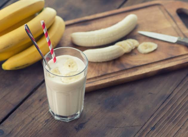 Dairy banana protein shake