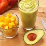 Mango avocado fruit smoothie