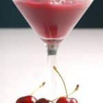 Melon and dark cherry cooler
