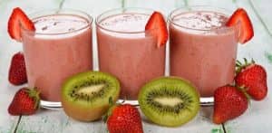 Strawberry kiwi smoothie