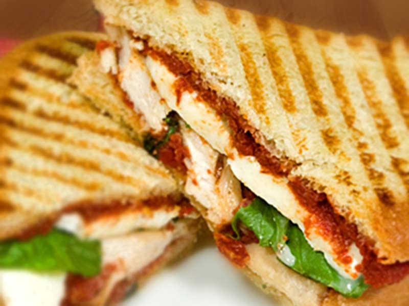 No-Sugar Champion chicken panini