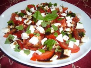 Mighty mozzarella and tomato salad