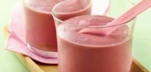 Strawberries and cream vanilla shake
