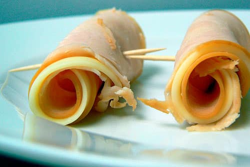 Sugar Free - Turkey and cheese roll-ups