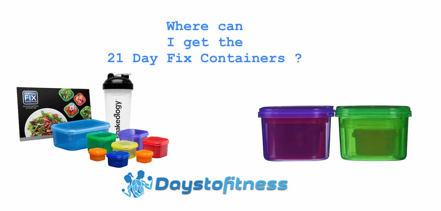 Where to Get the 21 Day Fix Containers ?