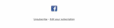 unsubscribe link is included in every email