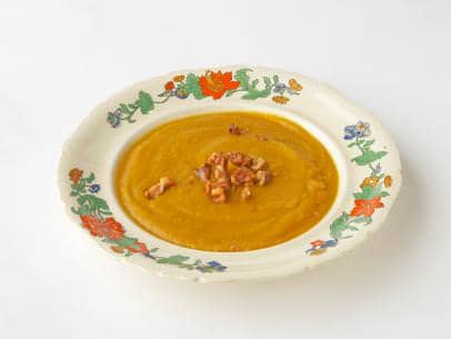 Gluten-Free Butternut Soup with Crispy Sage & Apple Croutons
