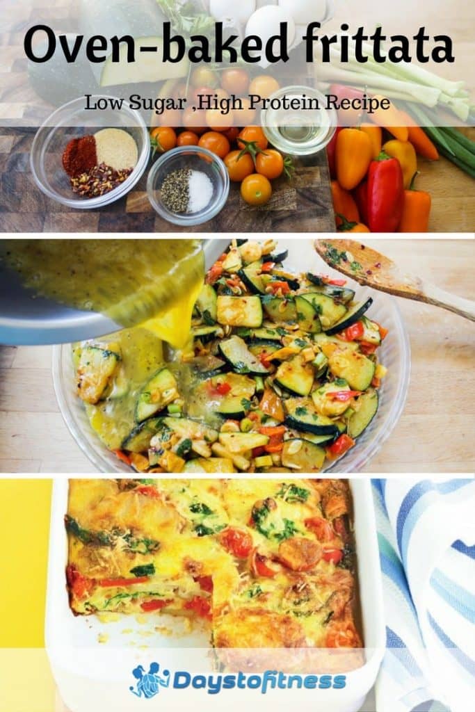 Oven-baked frittata pin