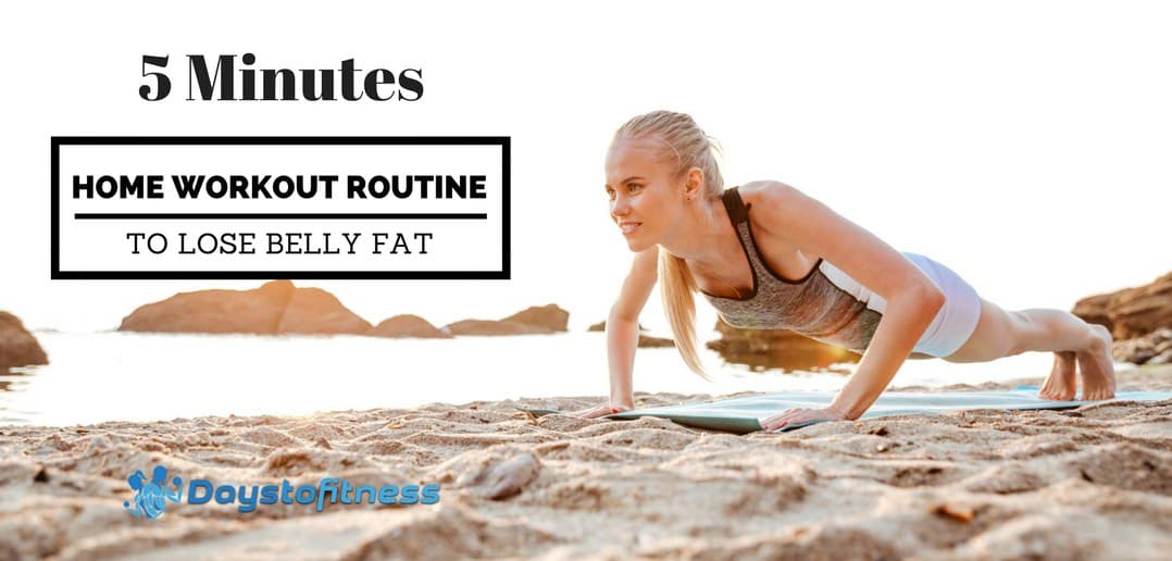5 Minutes Home Workout Routine to Lose Belly Fat