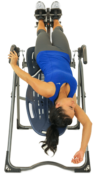 Low-Back-Stretch inversion table exercise