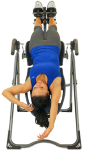Overhead Stretch inversion table exercises