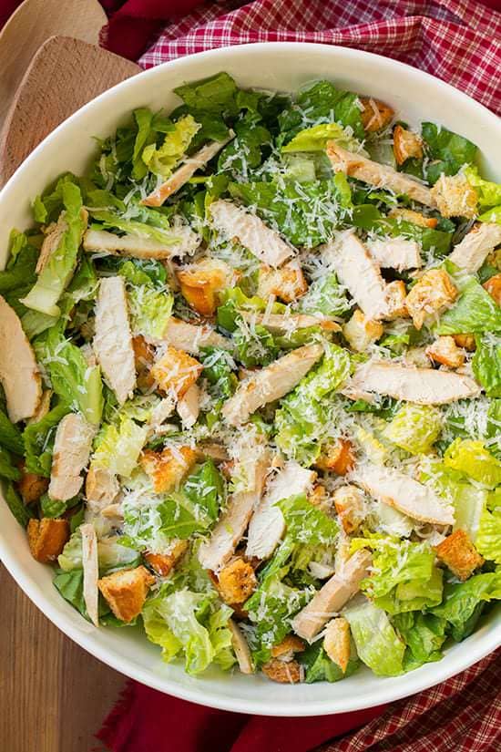 Lemon-chicken Caesar salad pin