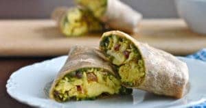 Egg Pesto Breakfast Wrap