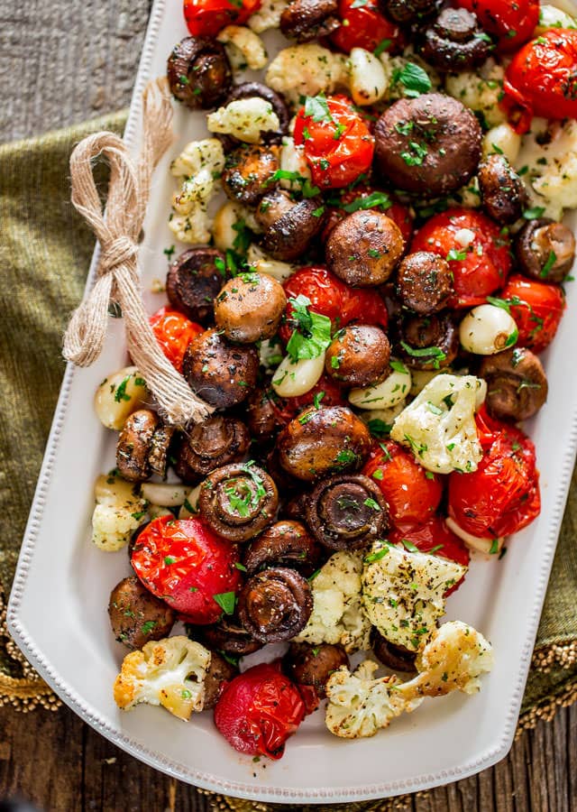 Italian Roast Vegetables - 7 Ingredients pin