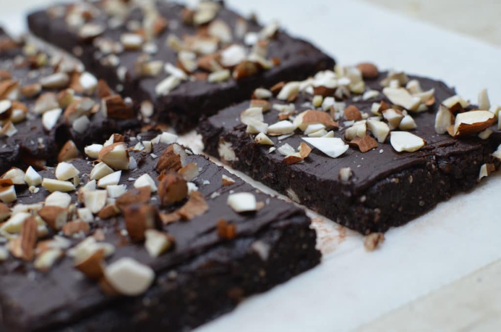 Raw Vegan Brownies - side
