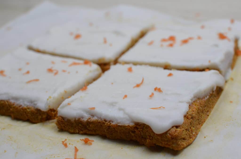 Raw Vegan Carrot Cake 5 Ingredients side diagonal