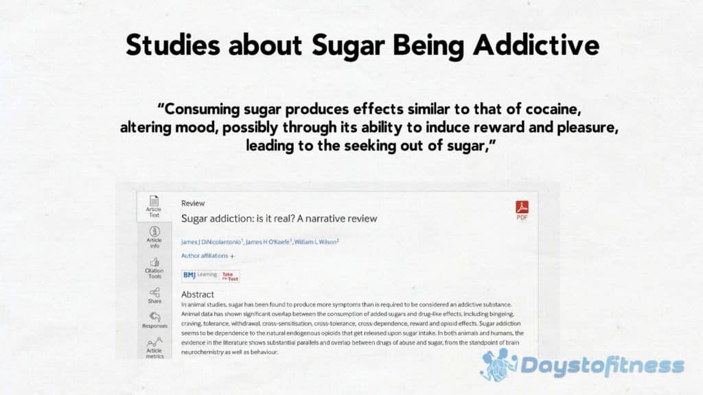 study sugar is addictive as cocaine