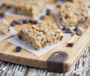 Raw Chocolate Chip Cookie Dough Bars post