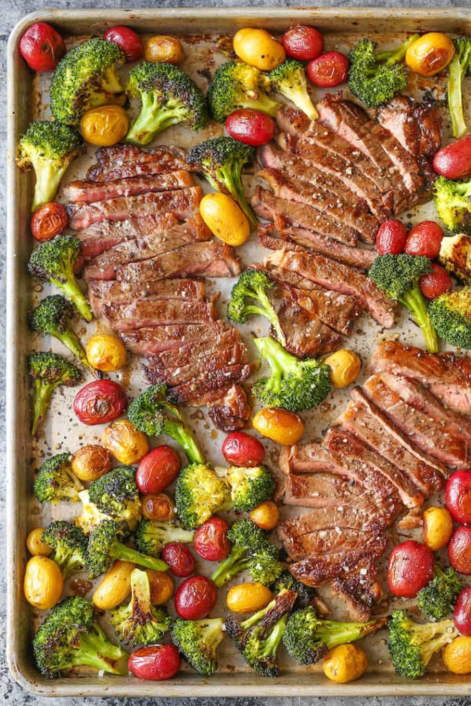 Low carb – Sheet Pan Steak and Veggies post