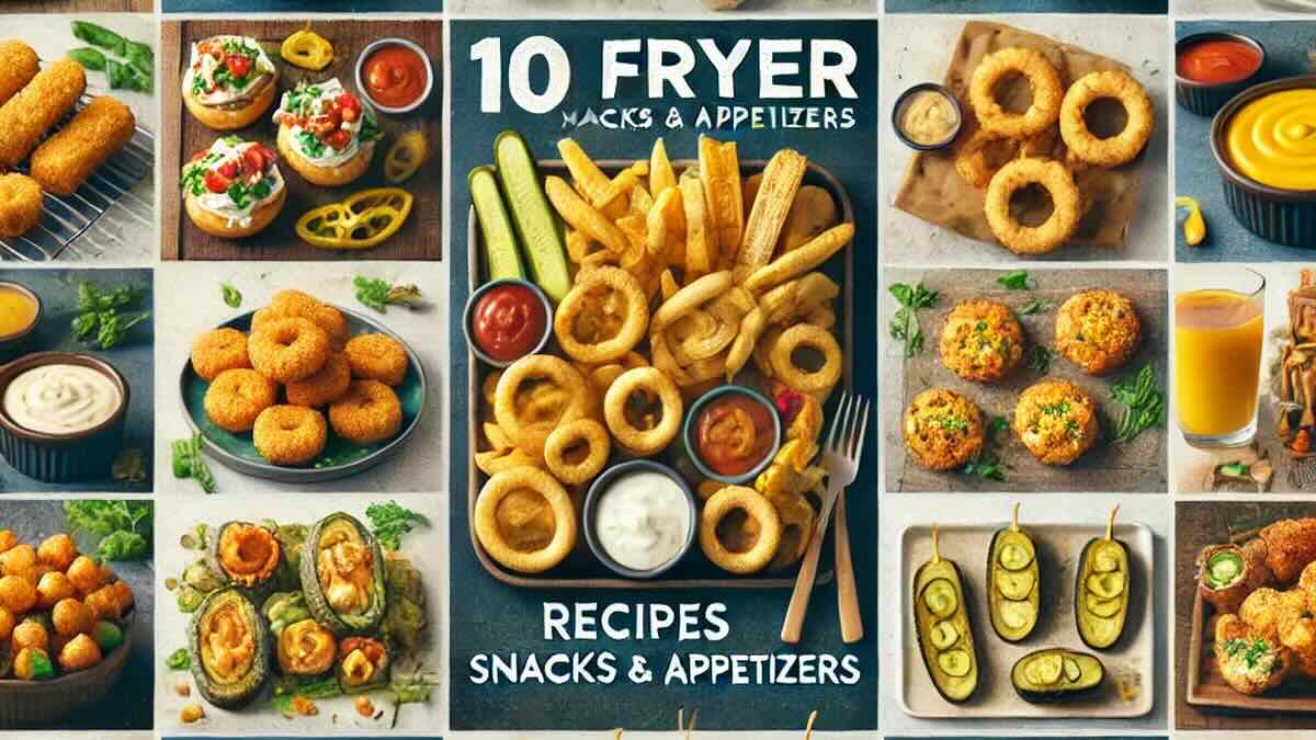 10 Snacks &amp; Appetizers Recipes for Air Fryer